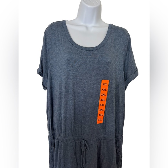 32 Degrees Cool Dress XXL Blue Heather XXL Pockets NWT - Picture 3 of 7